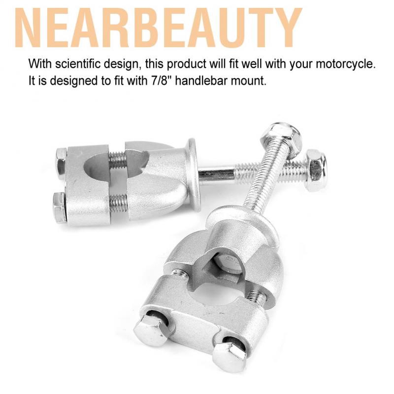 Set 2 kẹp ghi đông 22mm cho xe máy