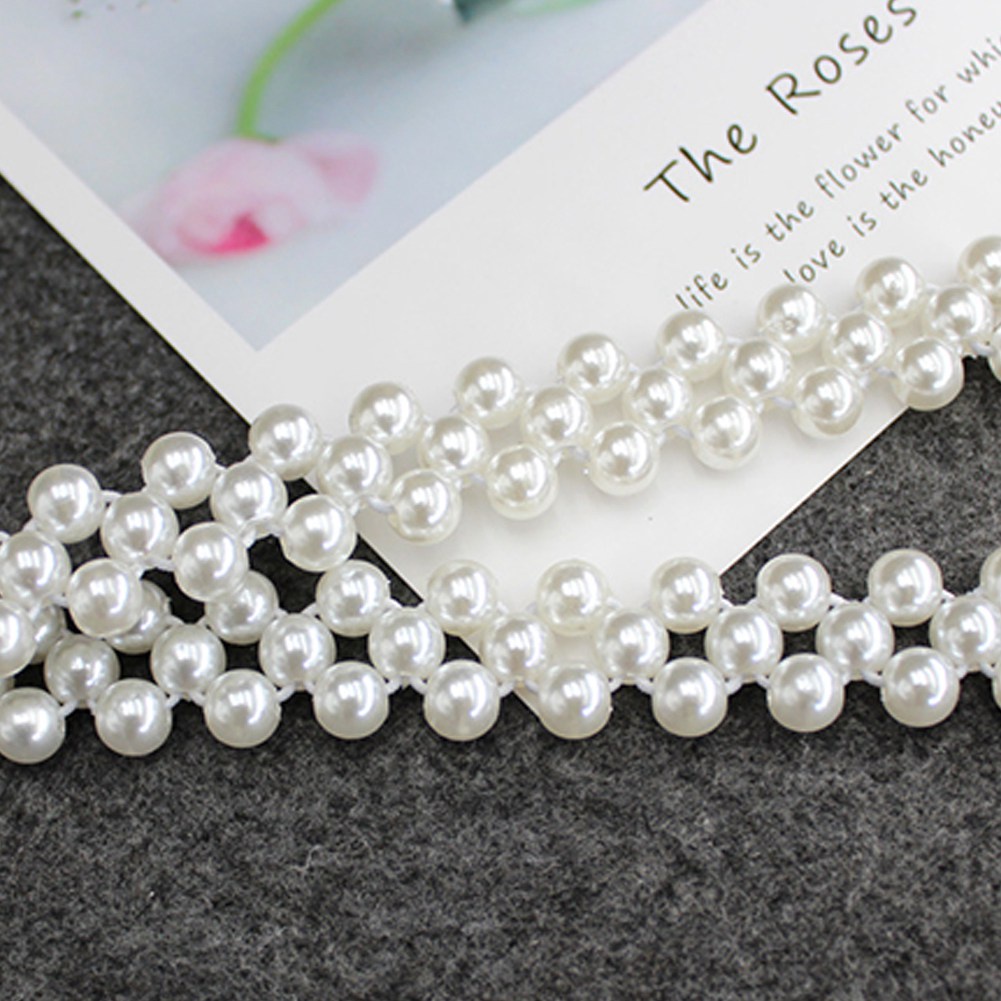 DÂY ĐAI VÁY ĐÍNH NGỌC TRAI NHỰA  / THẮT LƯNG CHO NỮ MẶT ĐÁ