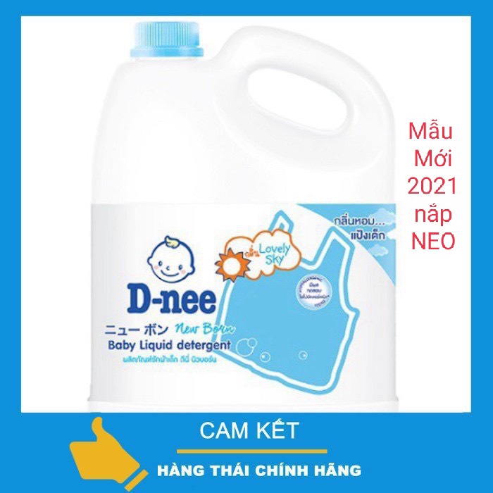 Nước Giặt Dnee Nhập Khẩu Thái Lan Chính Ngạch Bởi Cty Đại Thịnh-3000ml -Team Nhãn Phụ