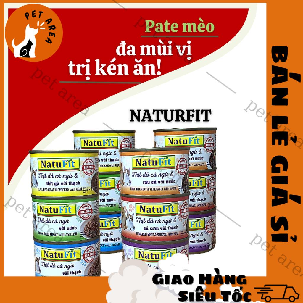 [Chính hãng][Xả kho] Pate Mèo Gía Rẻ Naturfit Lon 160g