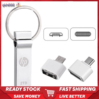 Waterproof 2TB Flash Drive with OTG Adapter High Speed Metal Flash Drive for Android