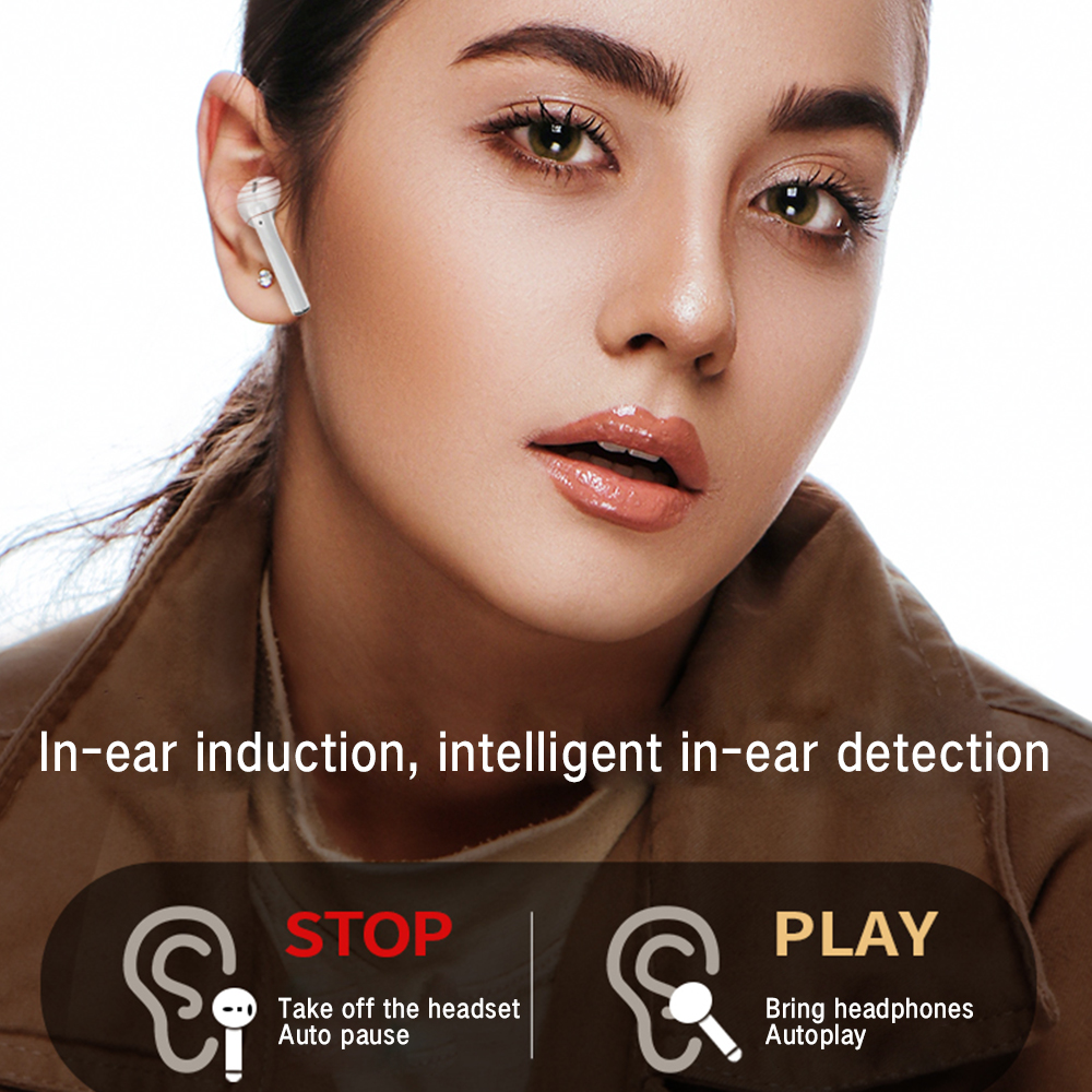 FREE - Apple AirPod 2nd Wireless Bluetooth Earphone with Built-in Microphone Water-proof Multi-functional Sports Earbuds