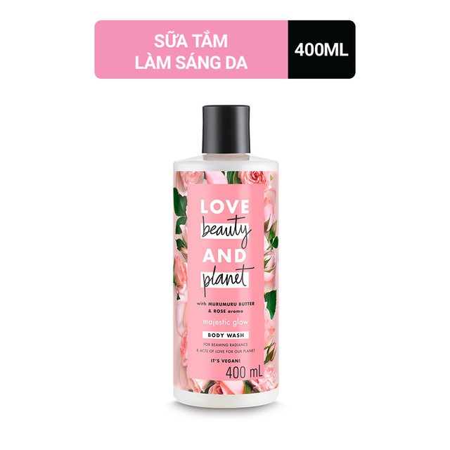 [Bb126]  Sữa tắm sáng da rạng rỡ Love Beauty And Planet Majestic Glow 400ml/chai