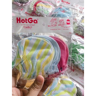 SET 3 ĐÔI BAO TAY SƠ SINH COTTON 0-5 THÁNG