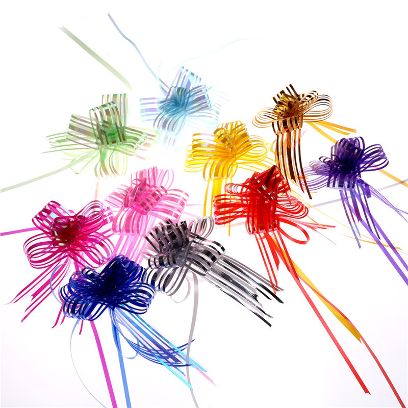 Bộ 10 dây ruy băng thắt nơ dễ thương trang trí đám cưới