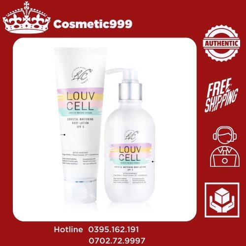 Louv cell body , Kem body trắng da body louv cell hàn quốc chính hãng mùi thơm dưỡng da siêu trắng Cosmetic999