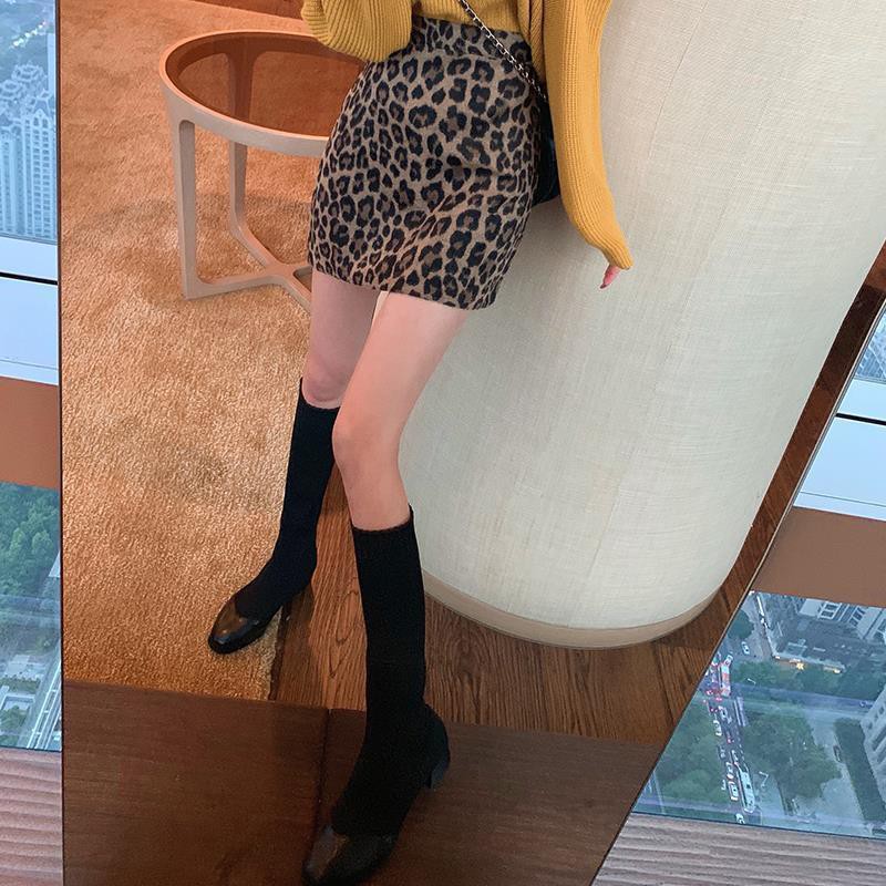 Chân Váy Ngắn Lưng Cao In Họa Tiết Da Báo Kiểu Retro Hàn Quốc Cá Tính | BigBuy360 - bigbuy360.vn