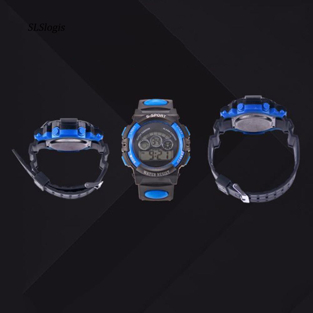 Đồng hồ điện tử có đèn LED chống thấm nước kiểu dáng thể thao cho bé | BigBuy360 - bigbuy360.vn