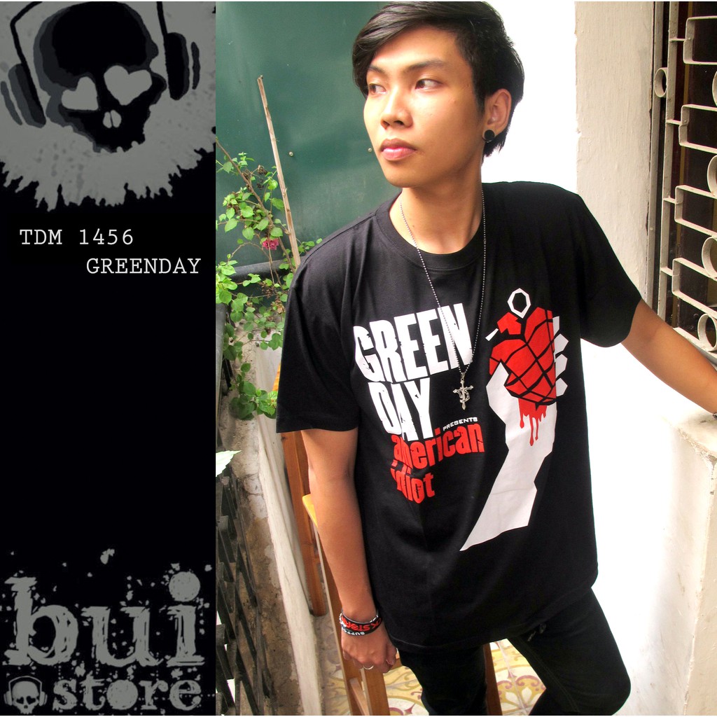 Green Day TDM 1456 - Áo Rock band tee phông thun