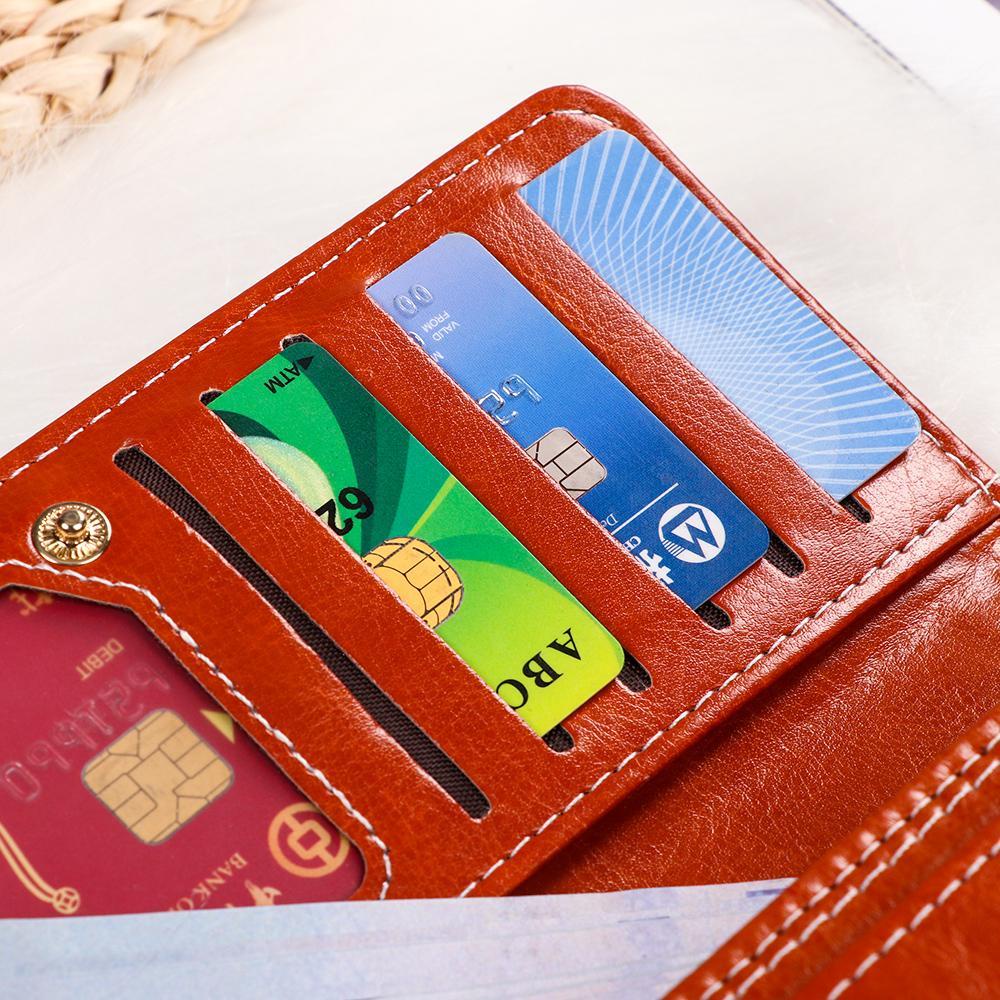 Ví Da Cầm Tay Dạng Bì Thư Có Khóa Kéo Cho Nữ