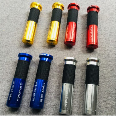 CẶP BAO TAY XE MÁY CAO SU PHỐI NHÔM CNC TINH TẾ SANG TRỌNG MẪU MONSTER CAO CẤP (NHIỀU MÀU)