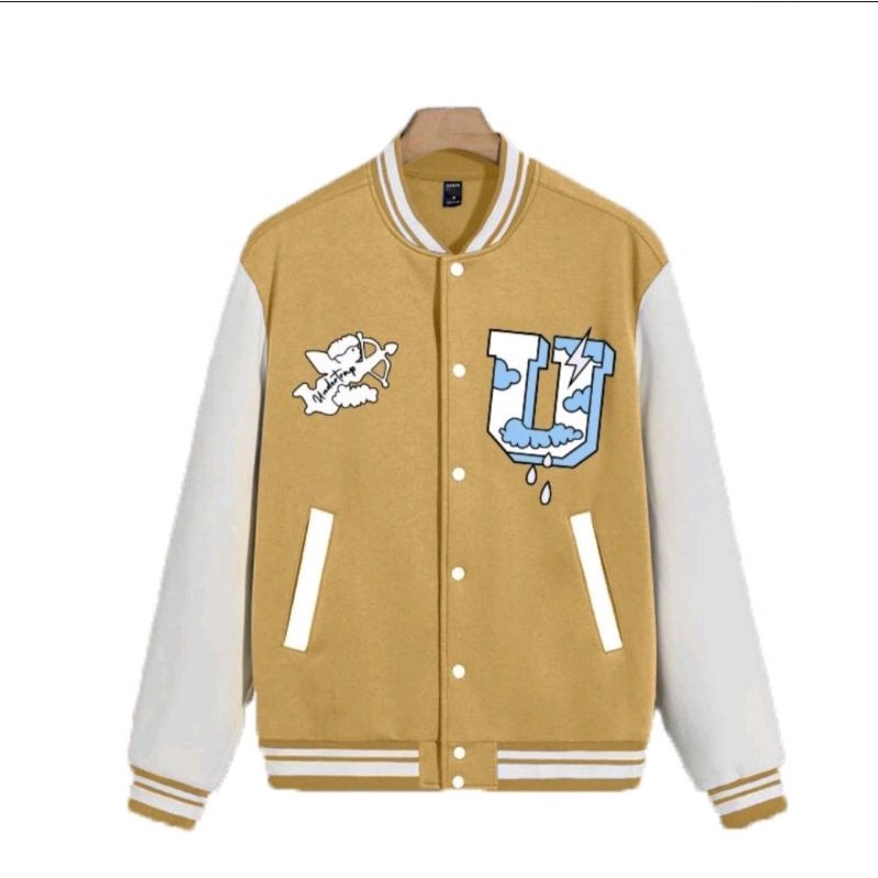 Áo Khoác Bomber Nam Nữ In Chữ UNDERTRAP Chất Liệu Nỉ Bông Siêu Cute - Super Fashion P