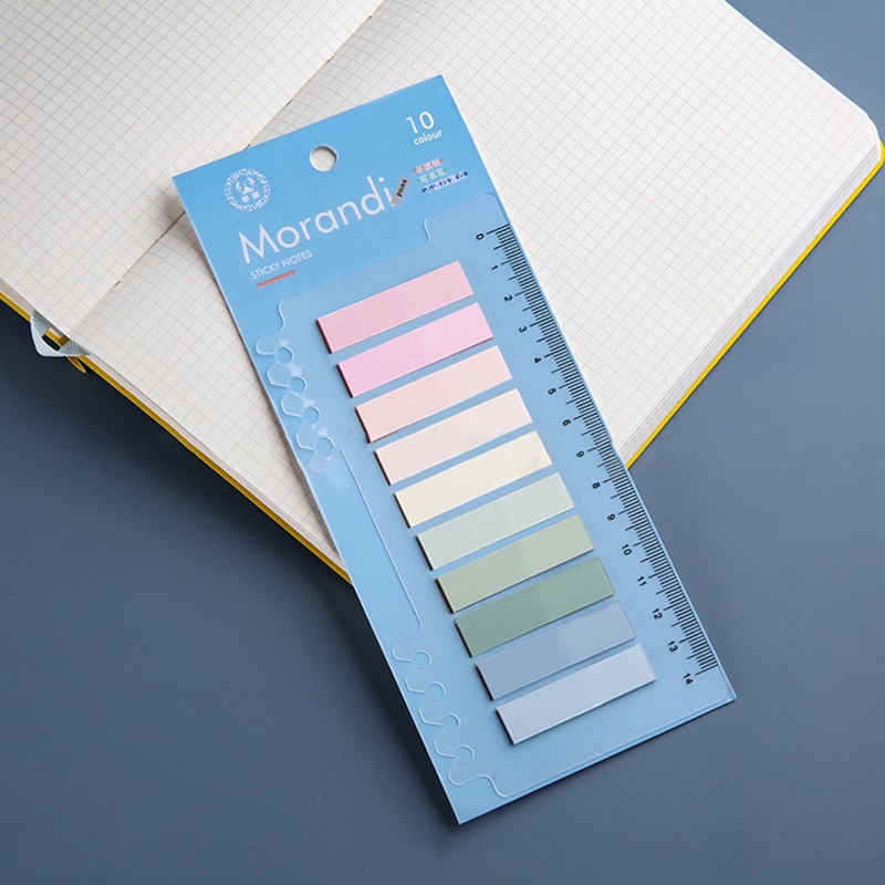 Goo Set 200 / 120 / 6 Nhãn Dán Đánh Dấu Sổ Tay Ghi Chú Họa Tiết Lá Cờ