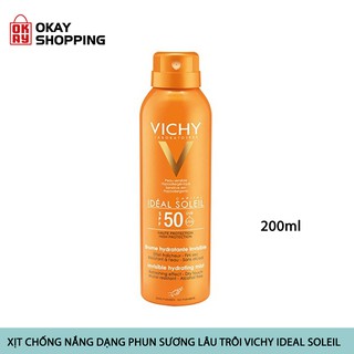 Chai xịt chống nắng dạng phun sương lâu trôi Vichy Ideal Soleil Invisible