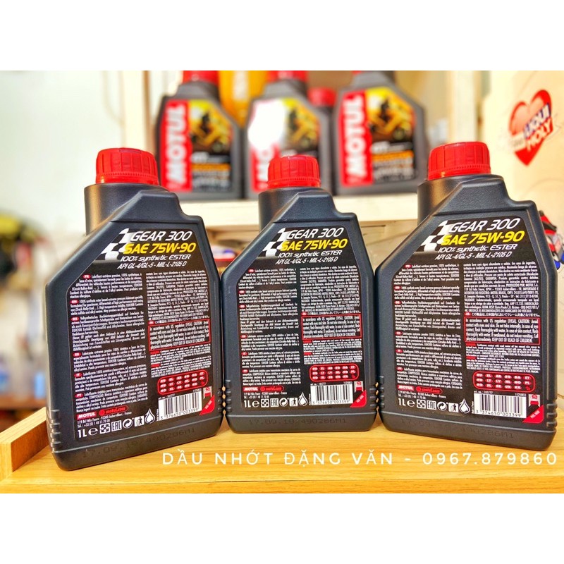 Dầu Nhớt Láp Motul Gear 300 Ester 75W90 Tổng Hợp hoàn toàn