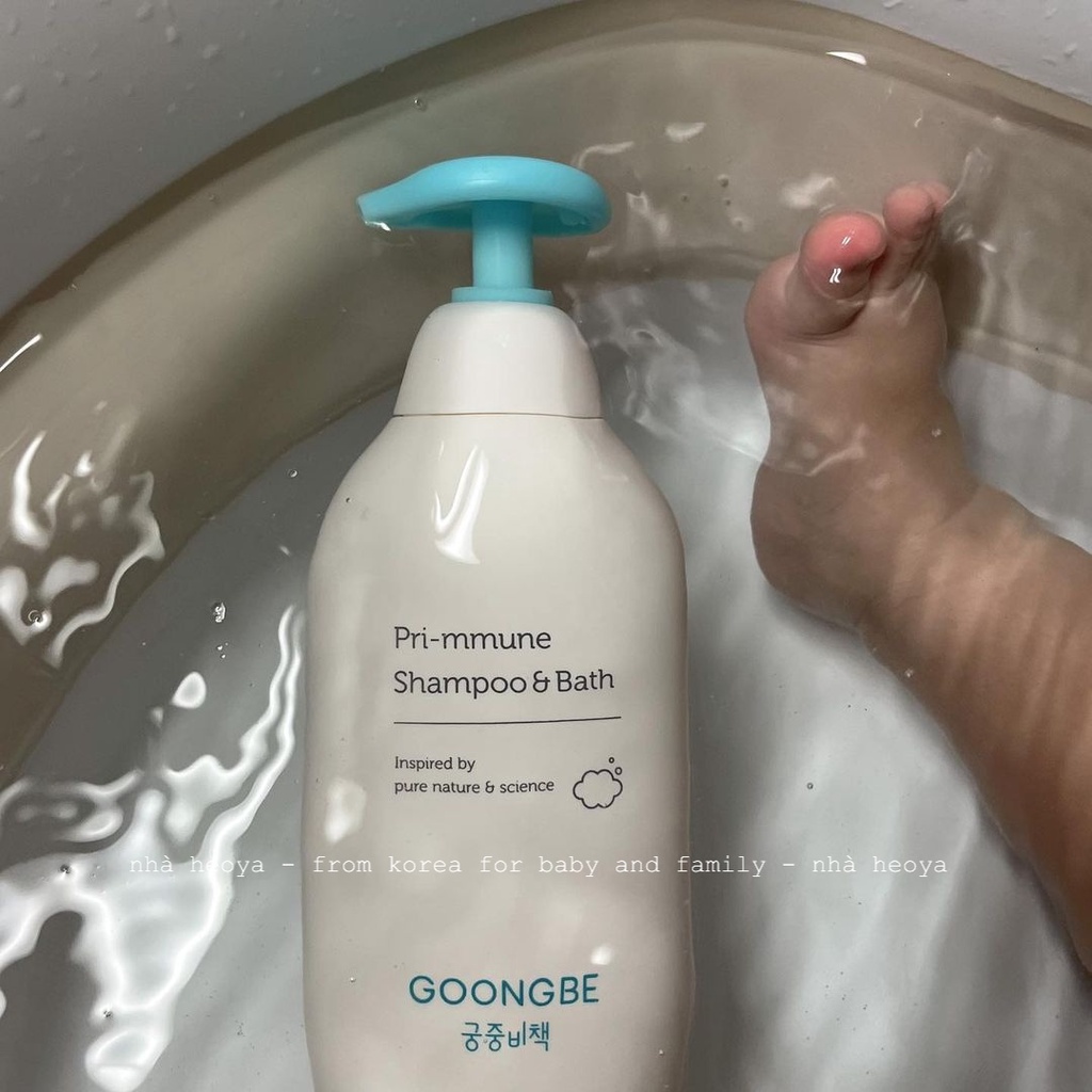 SỮA TẮM GỘI GOONGBE SHAMPOO &amp; BATH CHO BÉ 350ML