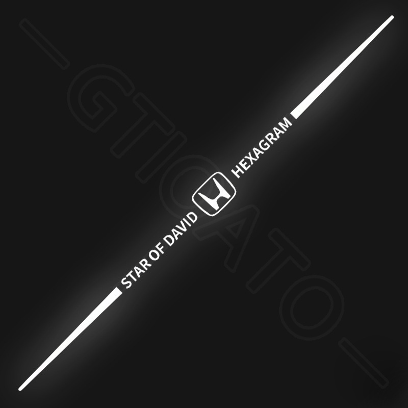 GTIOATO Decal DáN Xe MiếNg DáN Xe Bảy Màu HìNh DáN Xe GiấY DáN Xe Thời Trang Mát DáN Xe PhảN Quang Dán Trang Trí Xe Hơi Trang Trí Ô Tô For Honda City BRV Civic Jazz Brio CRV Accord HRV Mobilio Odyssey Fit