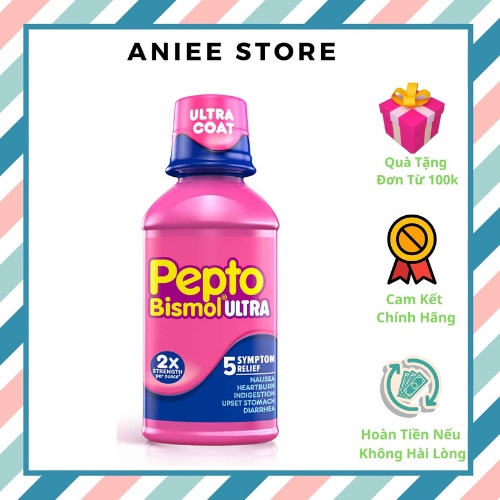 Siro hỗ trợ tiêu hoá tiêu chảy dạ dày Pepto Bismol Ultra 354ml