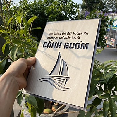 Tranh treo tường (Bạn không thể thay đổi hướng gió, nhưng có thể điều khiển cánh buồm-TTT01