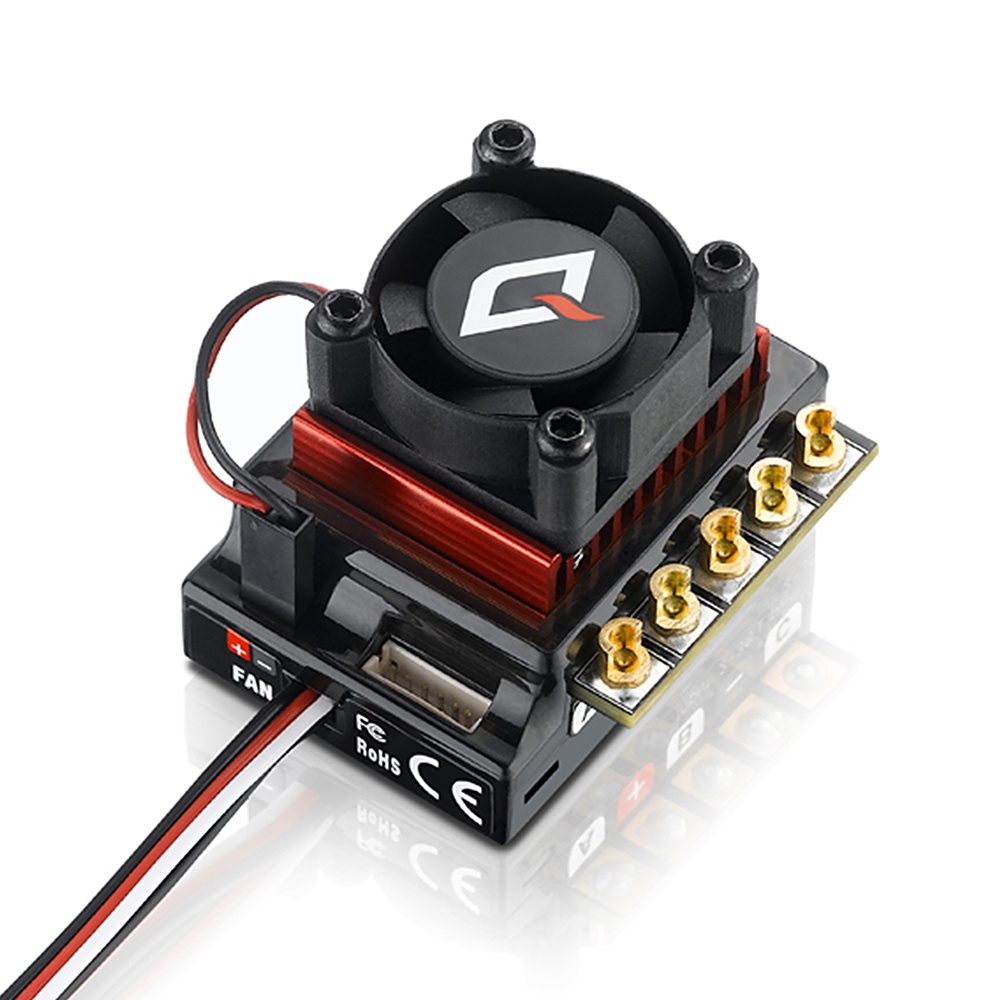Động cơ không chổi than fcrctoys hobbywing esc 120a rocket 540 10.5t cho xe điều khiển từ xa 1/10
