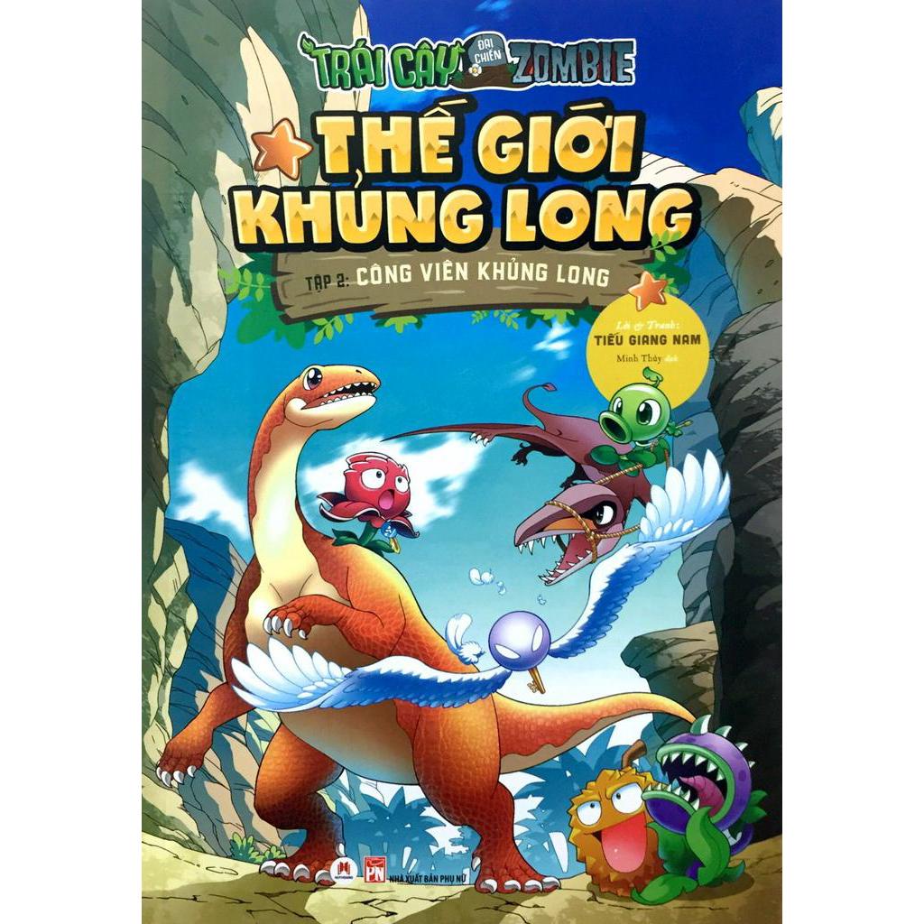 Sách Trái Cây Đại Chiến Zombie - Công Viên Khủng Long (Tập 2)