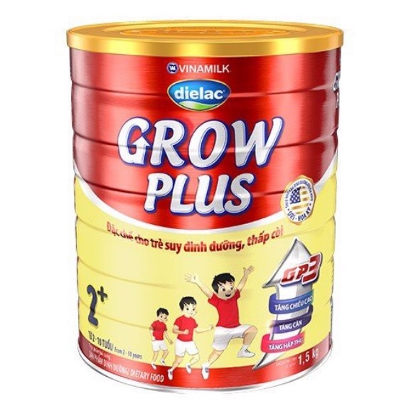 Sữa Bột Dielac Grow Plus 2+ Hộp Thiếc 1500G