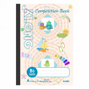 [ab] Sổ may KLONG B5 có lề, 360 trang; MS: 966