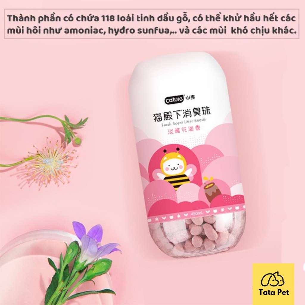 Hạt khử mùi cát vệ sinh mèo Cature - túi 45ml