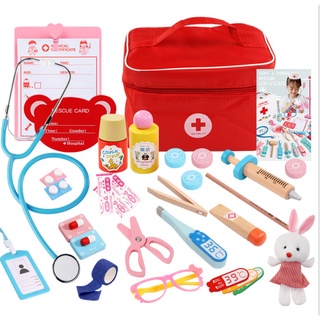 Bộ đồ chơi bé tập làm bác sĩ nha khoa bằng gỗ, đồ chơi giáo dục cho bé