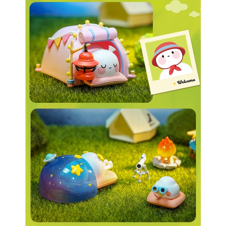 BOBO&Co Go Hộp Đựng Búp Bê Popmart Dễ Thương Dùng Đi Cắm Trại