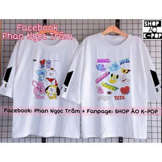áo thun BTS BT21 nhạc kpop in theo yêu cầu