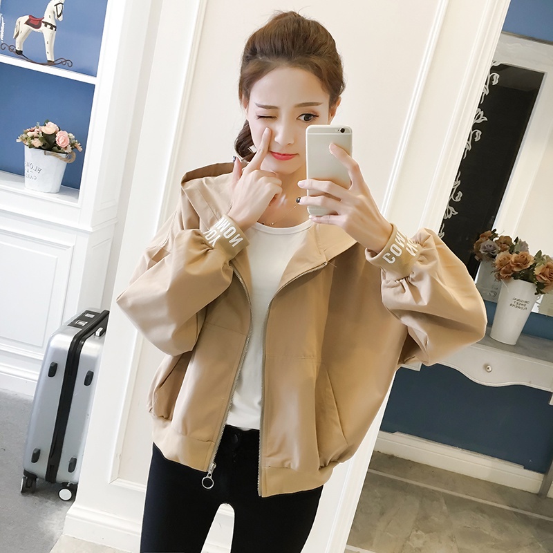 Áo Khoác Bóng Chày Tay Dài Dáng Rộng Phong Cách Hàn Quốc Dành Cho Nữ