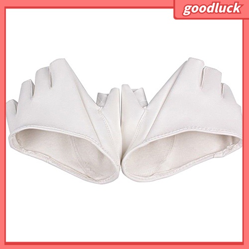 Găng Tay Da Giả Nửa Ngón Thời Trang Cho Nữ