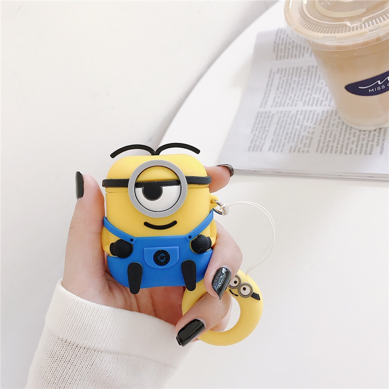 Vỏ bọc airpods Minion - Case airpods minion airpods 1 2 3 Pro