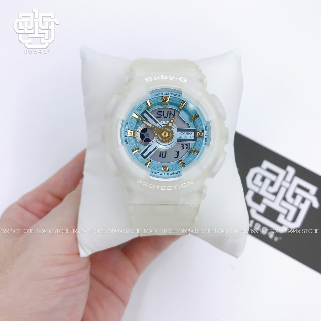 Đồng hồ nữ Casio Baby-G BA-110 / BA-110SC-7A chống va đập, chống nước 200m, size 43mm, hàng chính hãng