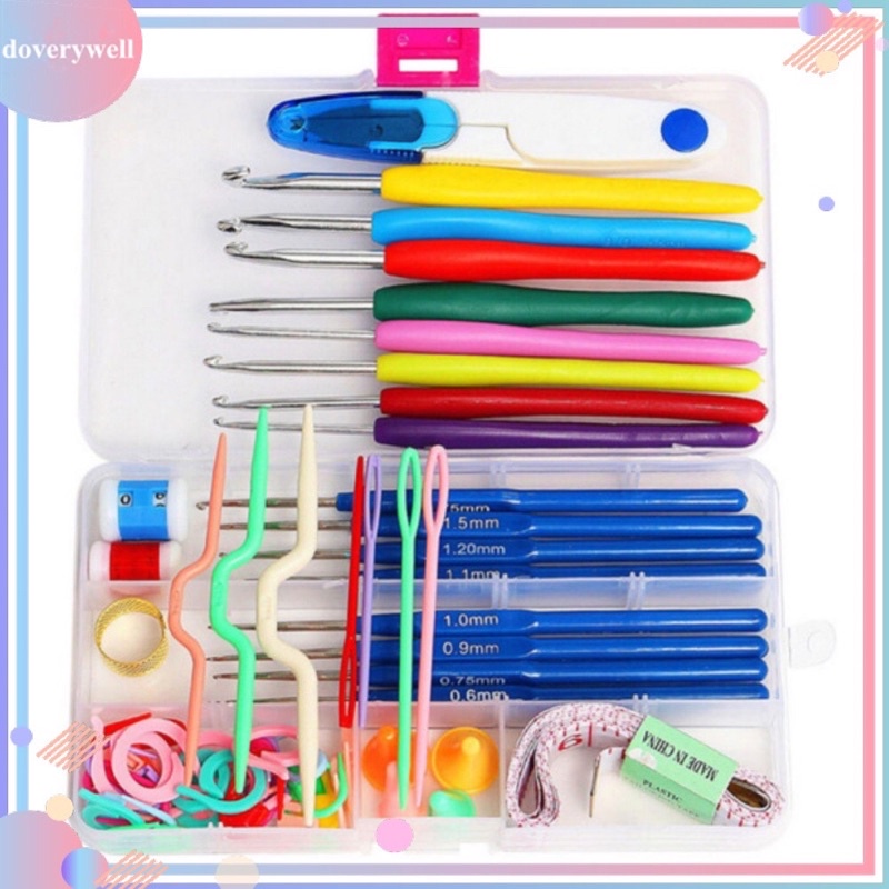 Bộ 52 dụng cụ kim móc len đầy đủ tiện lợi giá rẻ