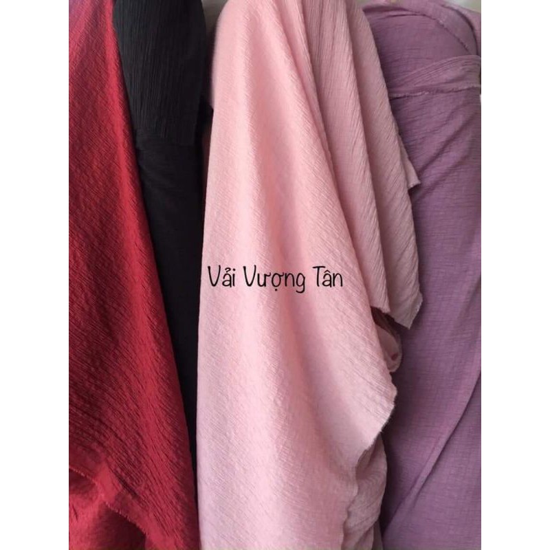Vải thô xốp nhăn, nhún đẹp