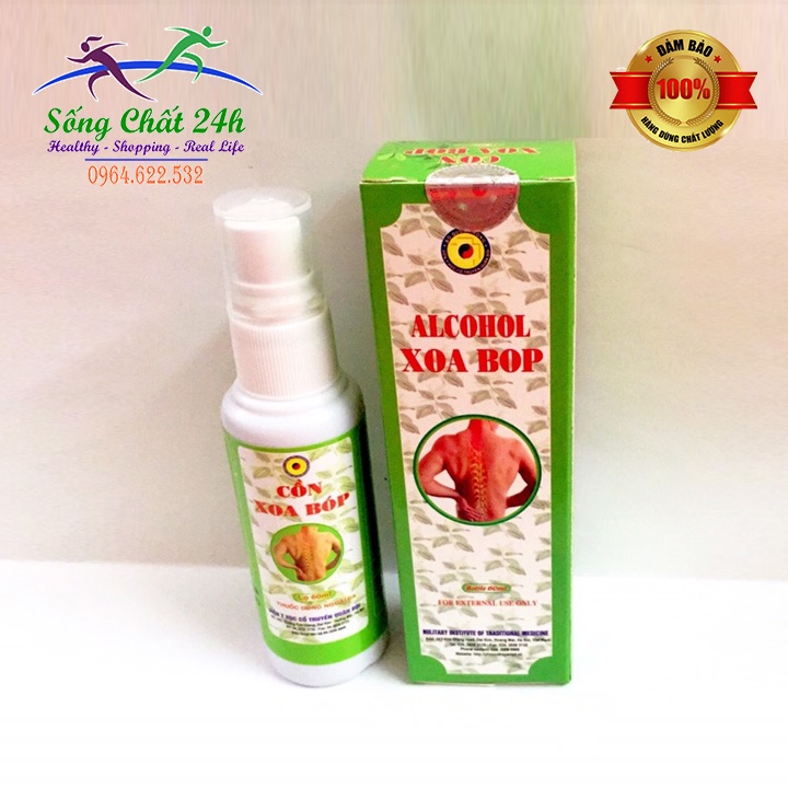 Cồn Xoa Bóp Viện Y Học Cổ Truyền Quân Đội 60 ml