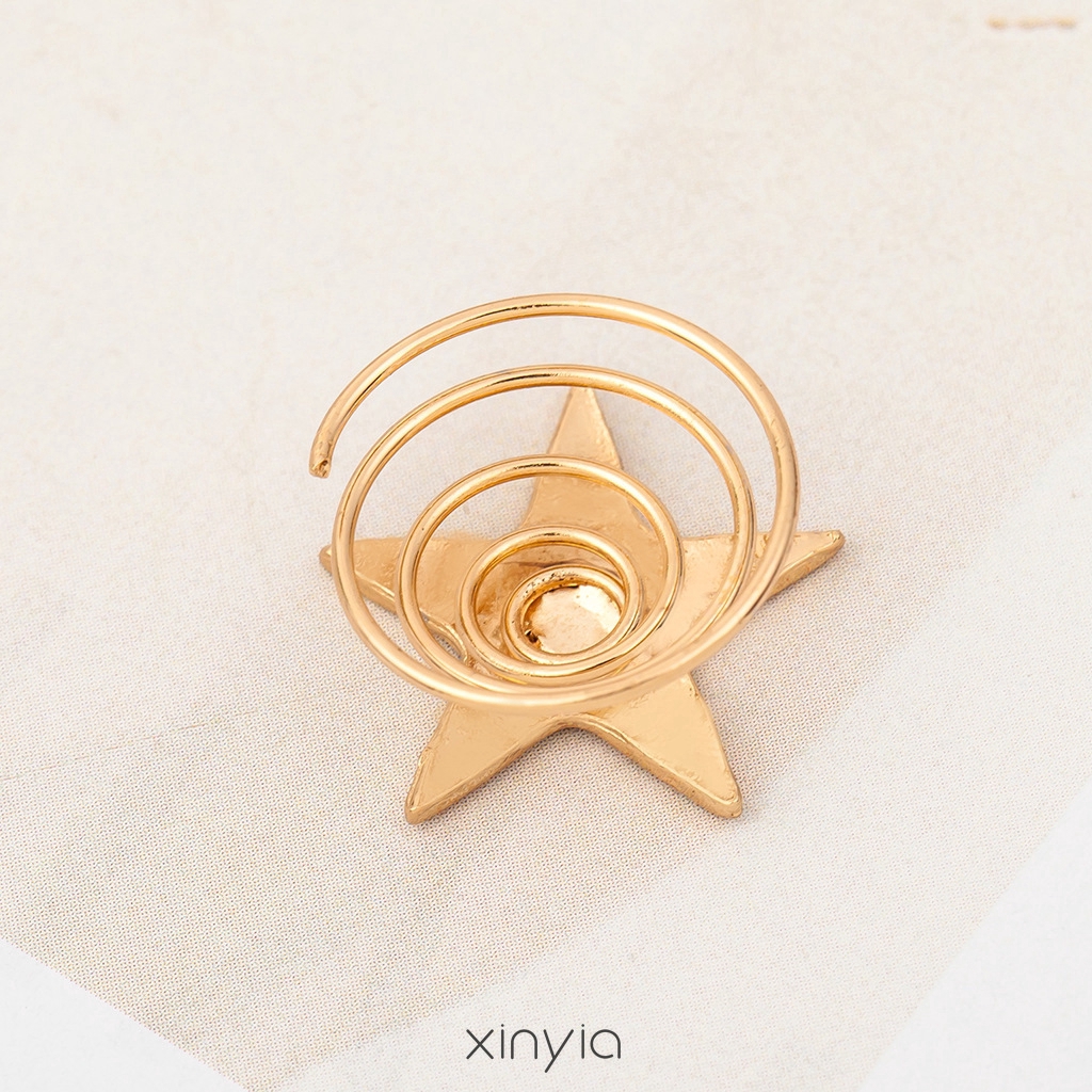 Kẹp Tóc Hình Ngôi Sao Đính Ngọc Trai Xinh Xắn Cho Nữ