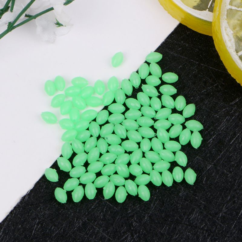 Bộ 100 Phao Nổi Câu Cá Dạ Quang Cứng Hình Oval