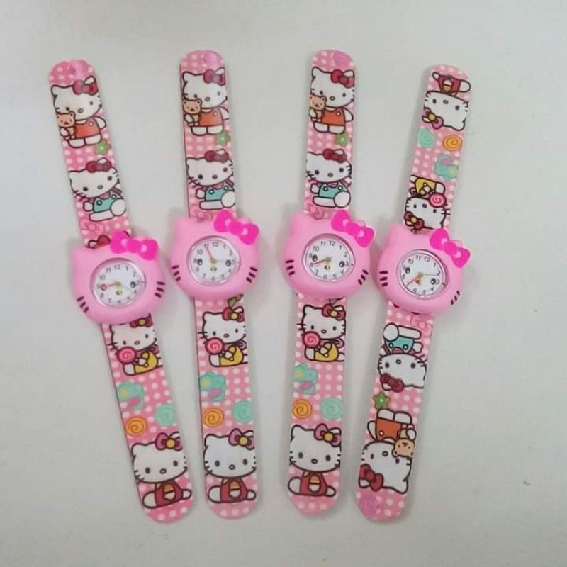 ( Loại 1 ) Đồng hồ đập tay Hello Kitty xinh cho bé