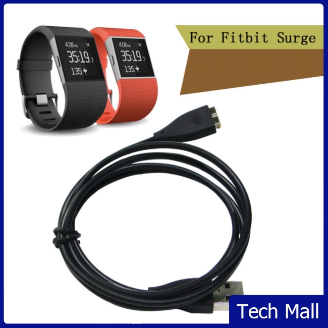 USB Replacement Charging Charger Cable for Fitbit Surge Super Watch Smart Watch Black High Quality