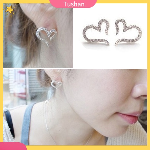 Bông tai nữ đính đá thời trang sang trọng