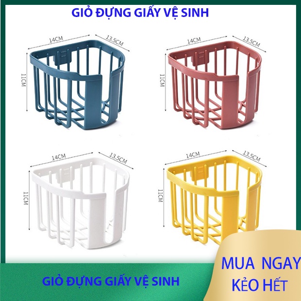 Hộp đựng giấy vệ sinh dán tường, bằng nhựa nhỏ ngọn rất tiện lợi