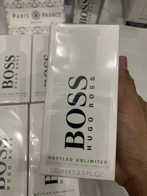 Nước hoa nam hugo boss bottled unlimited 100ml full seal (tặng 1 vials)