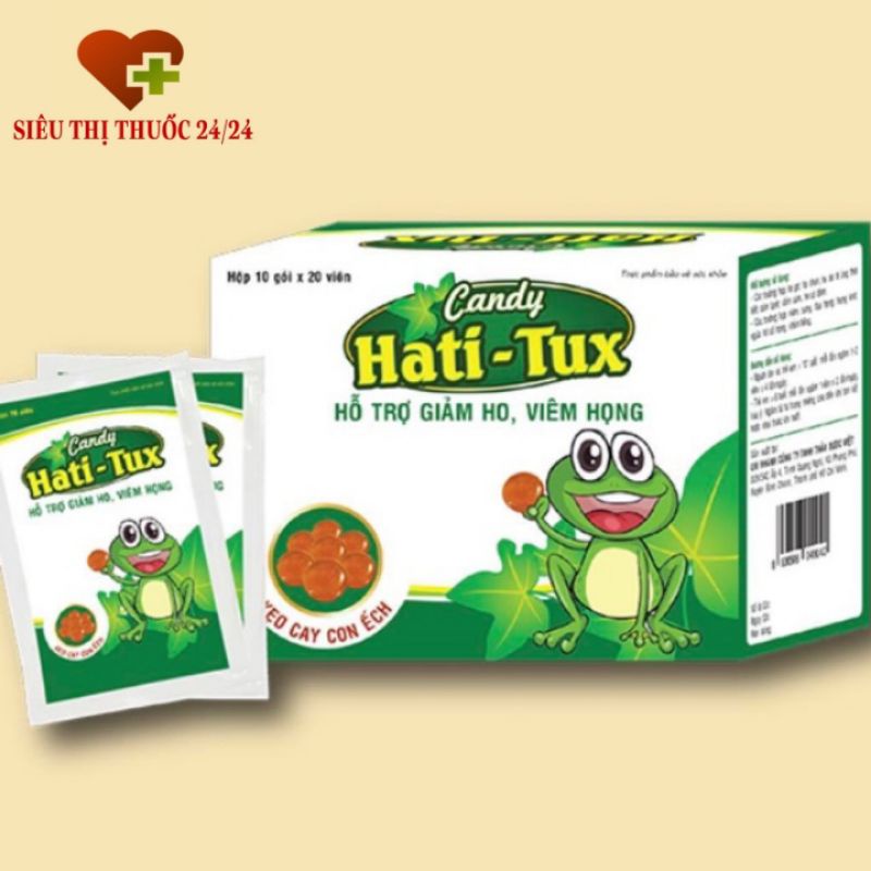 KẸO HATI TUX giảm hộ rát họng hộp 20 gói