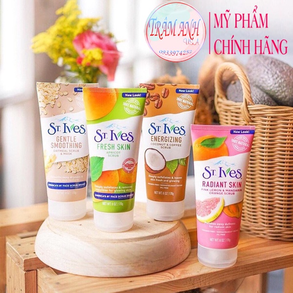 Tẩy tế bào chết dịu nhẹ St.Ives 170G