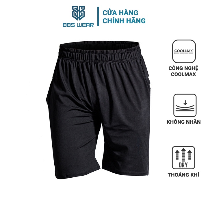 Quần Short Thể Thao Nam BBS WEAR co giãn - Sọt đùi kết hợp tập GYM - chơi thể thao ngày hè - PRO COMBAT