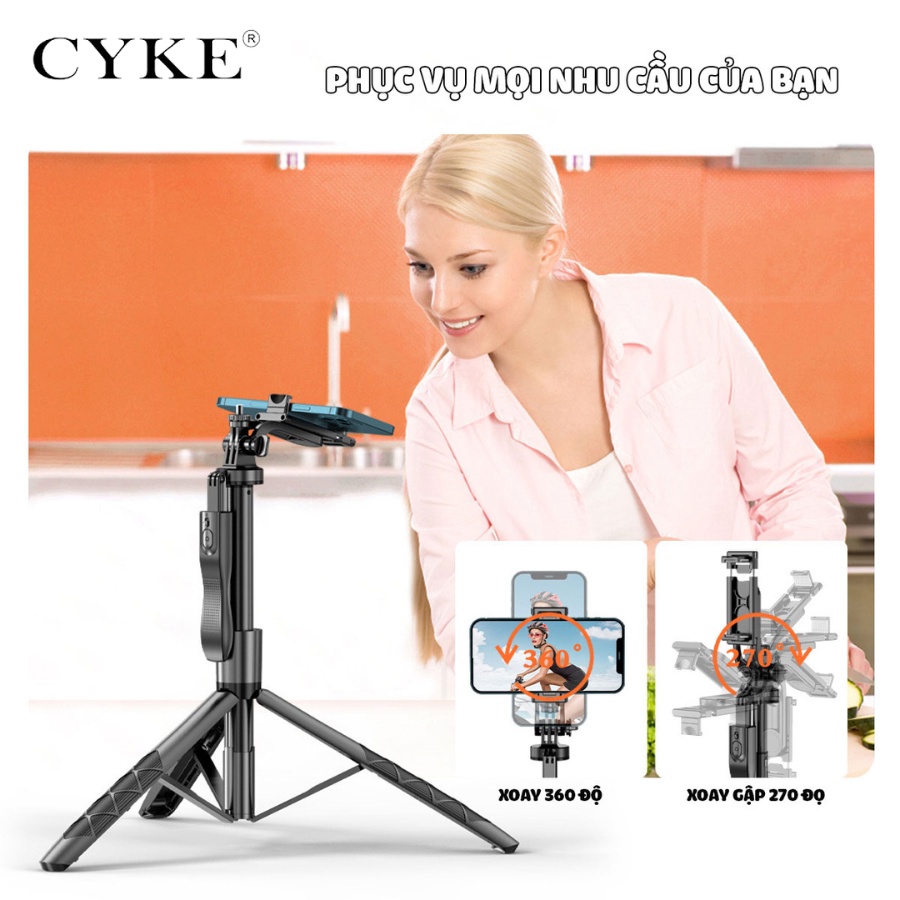 Gậy Chụp Ảnh 3 Chân CYKE L16D Kéo Dài 1m55 - Sử Dụng Cho Đa Thiết Bị MSP51421