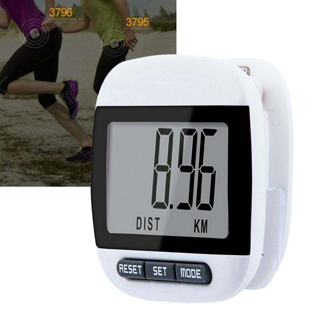 Mới Máy Đếm Bước Chân Chống Thấm Nước Màn Hình Lcd